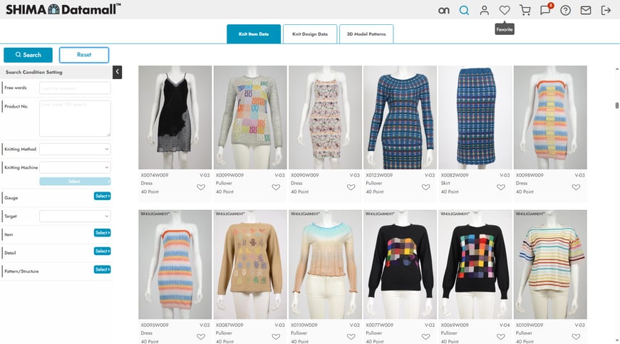 SHIMA Datamall sample list