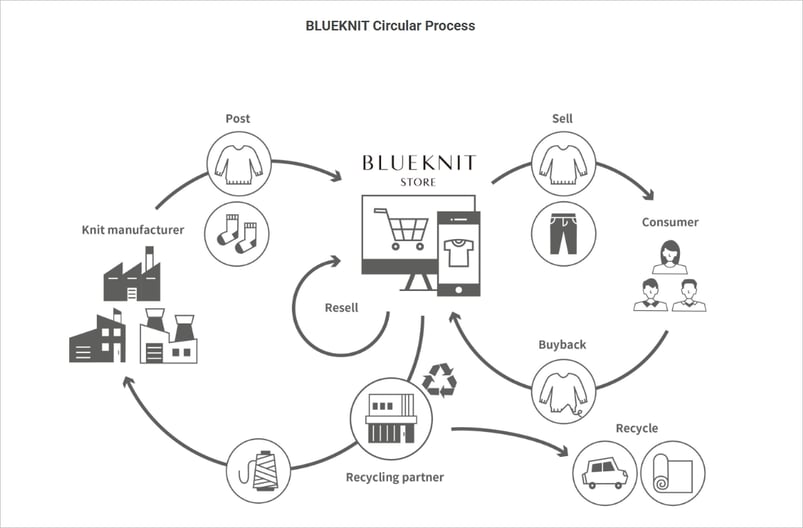 BLUEKNIT web site image