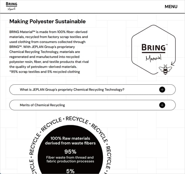 BRING web site image