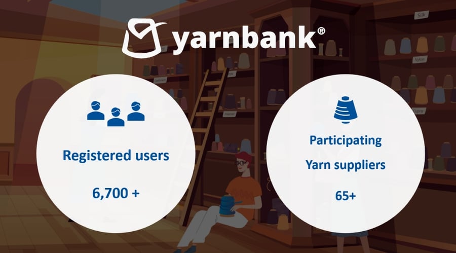 The number of users and registered yarn suppliers